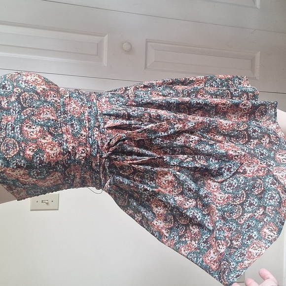 AmericanRag Floral Strapless Dress, Size Small 100% Cotton - Picture 3 of 8